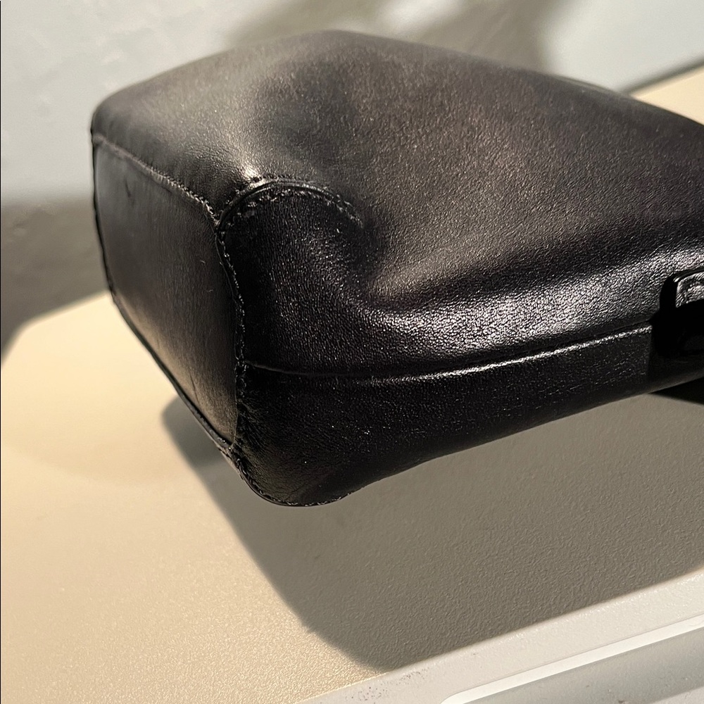 COACH Signature Jacquard & Leather Demi Bag | Classic Black Elegance - Picture 5 of 6